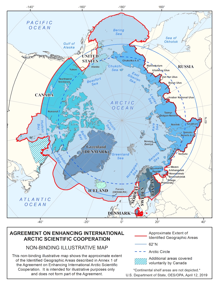 Arctic Science Cooperation Agreement Map 300 dpi color